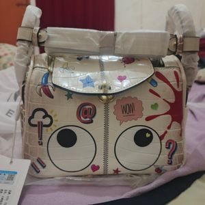 Eye theme bag white