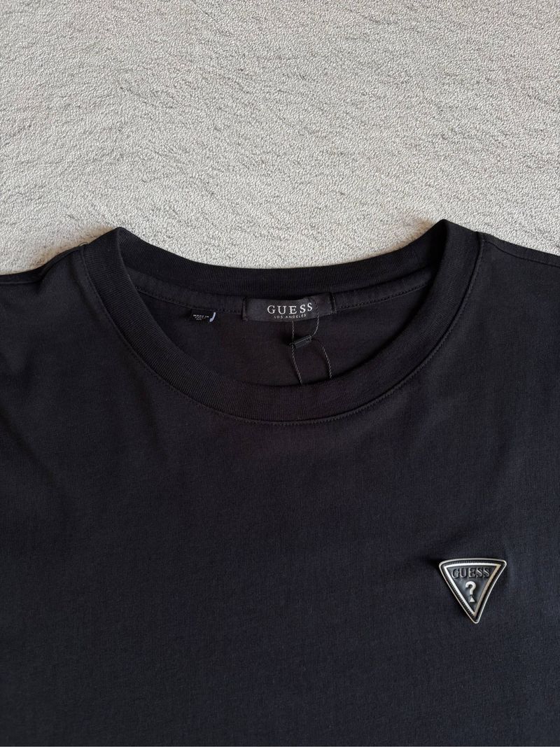 T-Shirt Guess Triangle Mini Logo Black, foto 4
