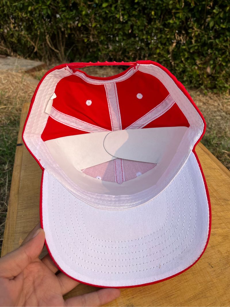Vintage Hat Pria red, foto 3