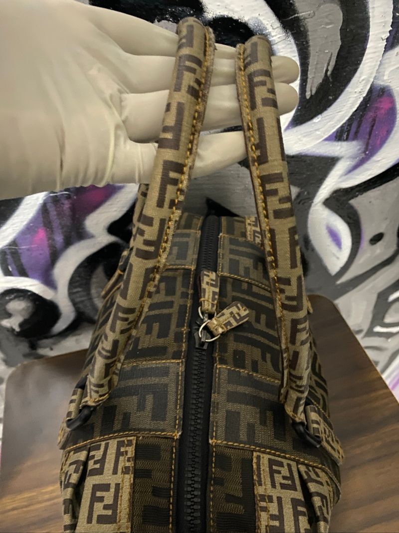Fendi Zucchino FF Top Handle Bag, foto 9
