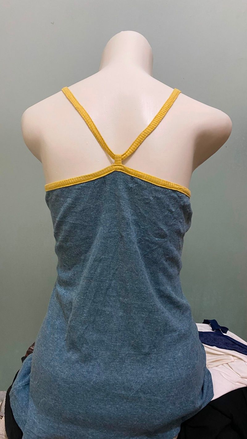 Blue yellow Tank top, foto 2