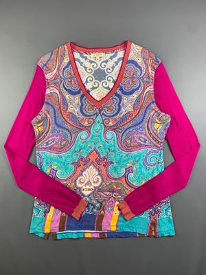2000s Etro Milano Punjab Art Longsleeves (L)