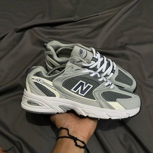 New Balance Gorpcore Sportswear Sneakers Pria white gray