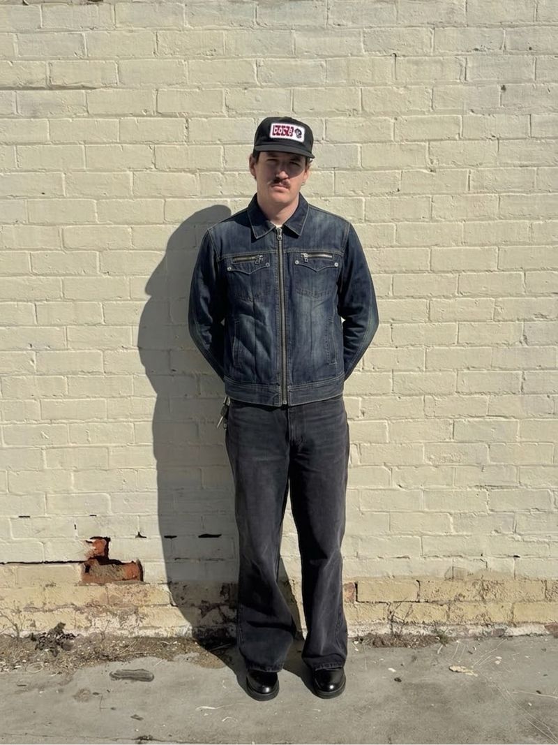 Morris Jeans Zipper Denim Jacket, foto 4