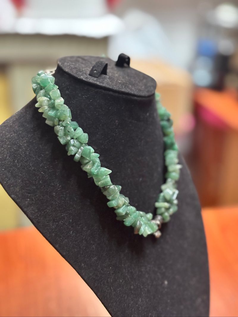 Green gems necklace, foto 3
