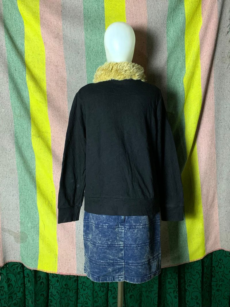 Anti label fur collar jacket, foto 3