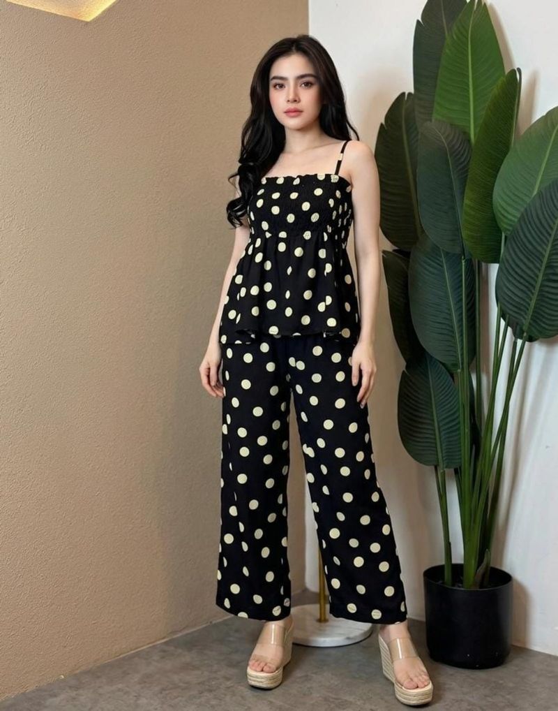 One Set Tali Satu Motif Polkadot, foto 2
