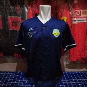 Jersey Baseball Navy Biru Dongker Shirt Fashion Casual