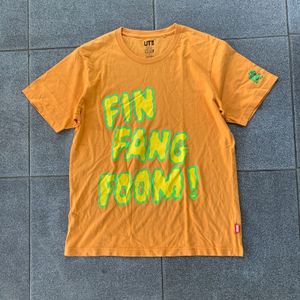 Uniqlo Streetwear Skater T-shirt Pria orange