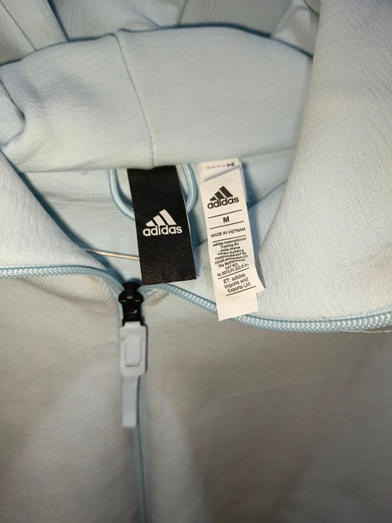 Adidas Z.N.E. Light Blue Zip-Up Hooded Jacket, foto 4