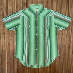 JAPAN SELVEDGE SUGAR CANE By TOYO ENTERPRISE STRIPED SNAP BU