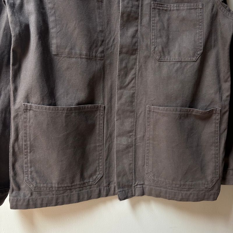Vintage Black Dog Chore Jacket Dark Brown, foto 3
