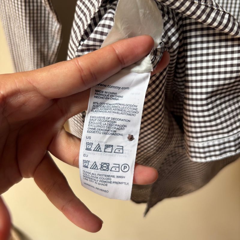 Tommy Hilfiger Black White Gingham Shirts, foto 5