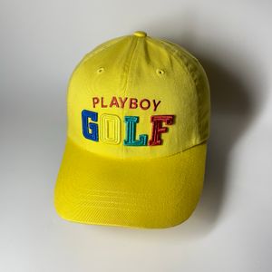 Topi Playboy Golf Yellow Baseball Caps