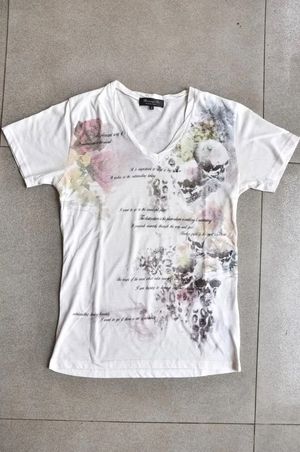 Bernings Sho Black Label Skull & Floral Print Tees