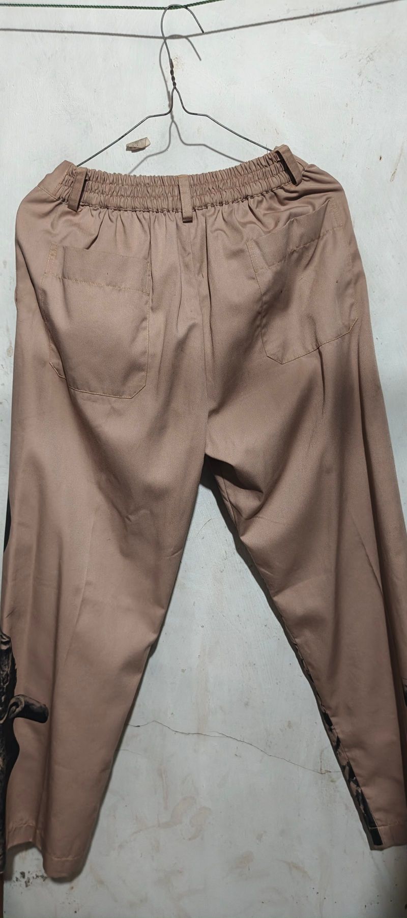 Flame everyday skeleton dark khaki baggy pants, foto 3