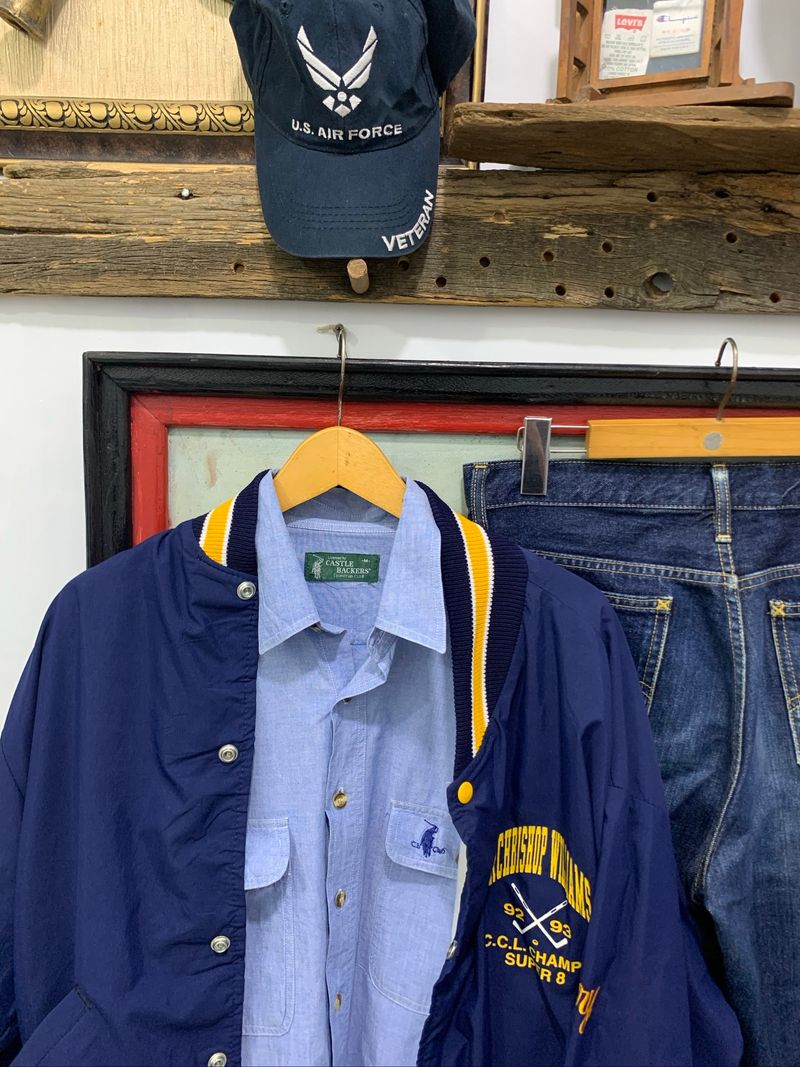 CASTLE BARKERS CHAMBRAY SHIRT Light Blue, foto 8