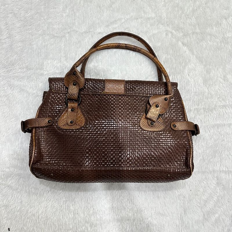 vintage brown shoulderbag, foto 2