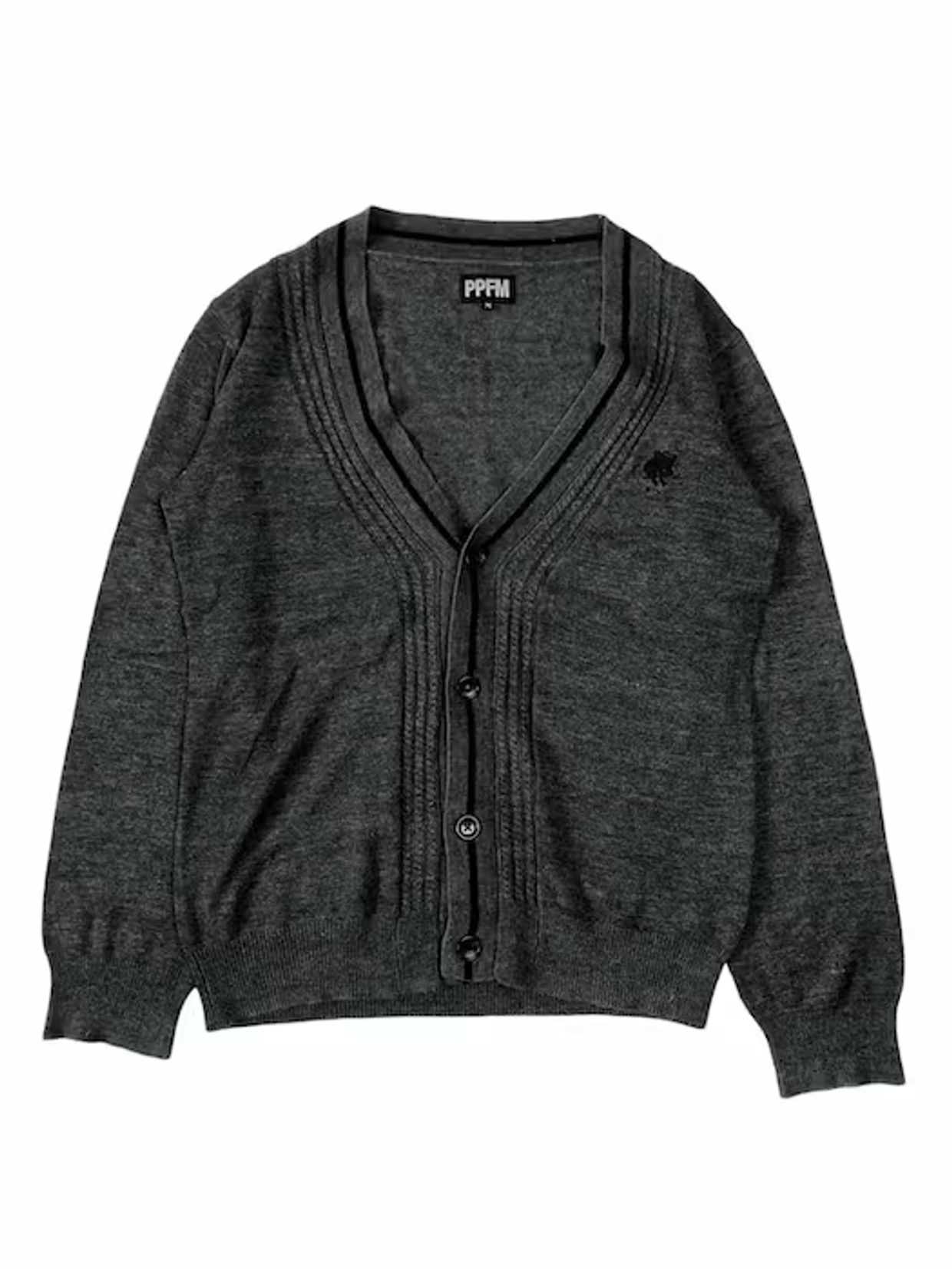 トップス PPFM border gimmick cardigan archive PPFM border gimmick cardigan archive（PPFM Vintage Y2K