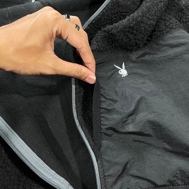 Jaket fleece hoodie Playboy second, foto 4