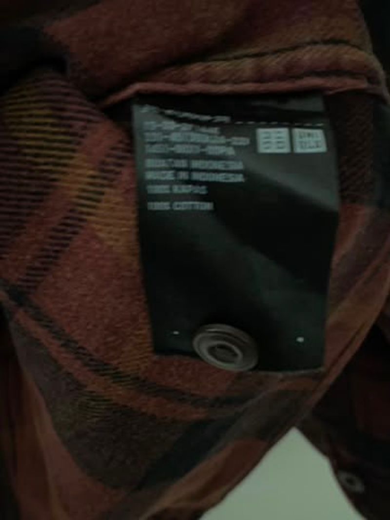 Flannel Uniqlo Red Wine Original, foto 4