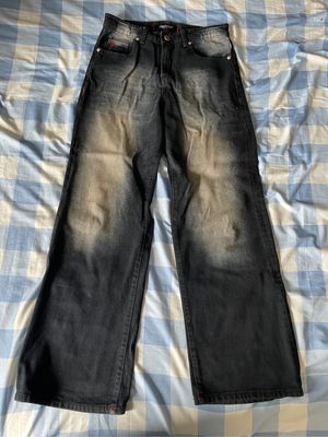 Vintage Y2K Jeans Pria black