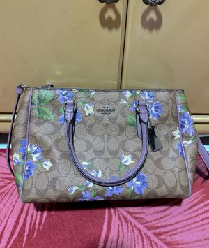 Tas Coach Lily Printed Purple (Authentic)