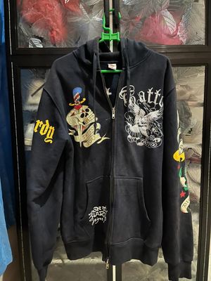 Ed Hardy Streetwear Y2K Hoody Pria black