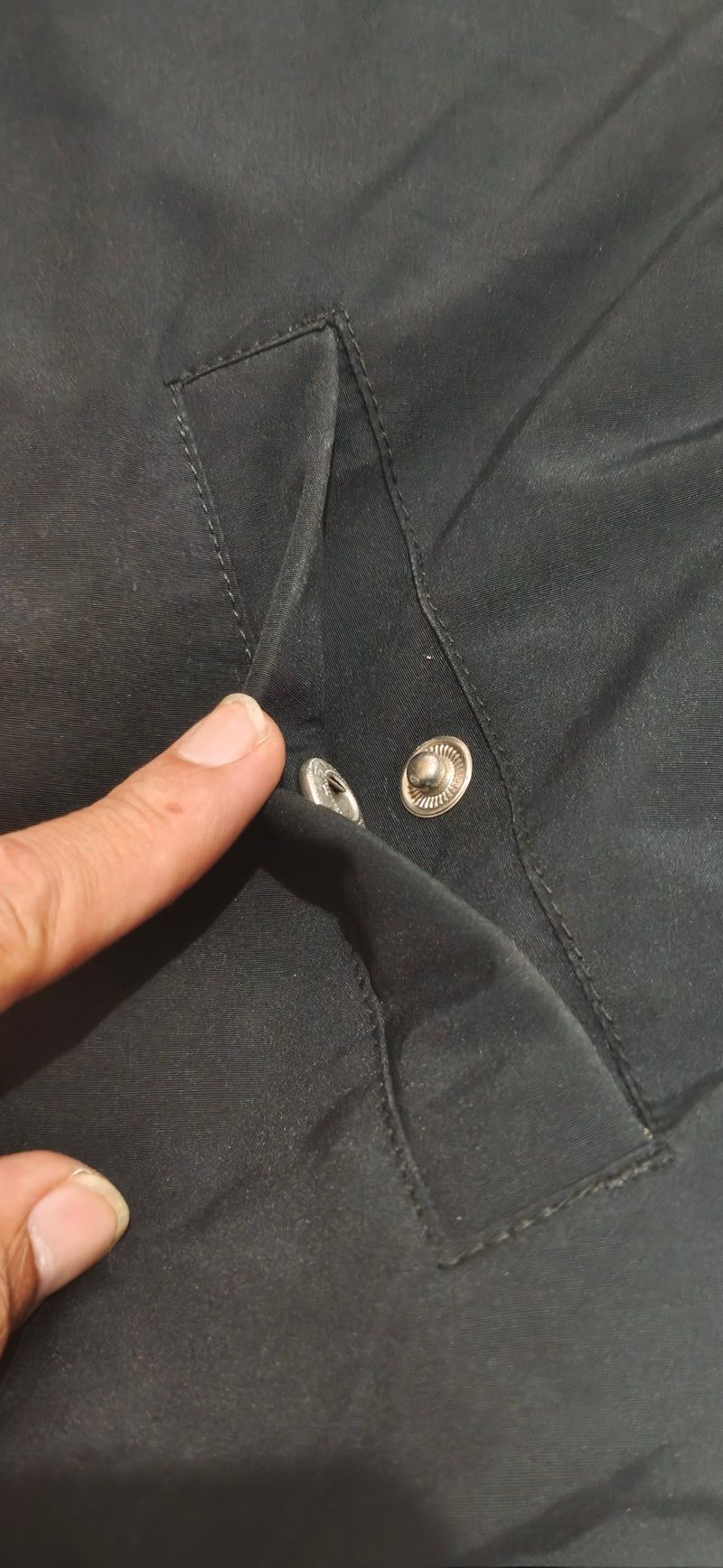 Jaket Casual Bomber Staff Hitam, foto 5