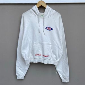 Hoodie Crop Off White