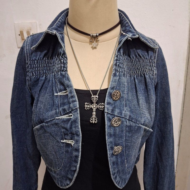 GIRLS CROP JACKET JEANS/ BOLERO JACKET, foto 6