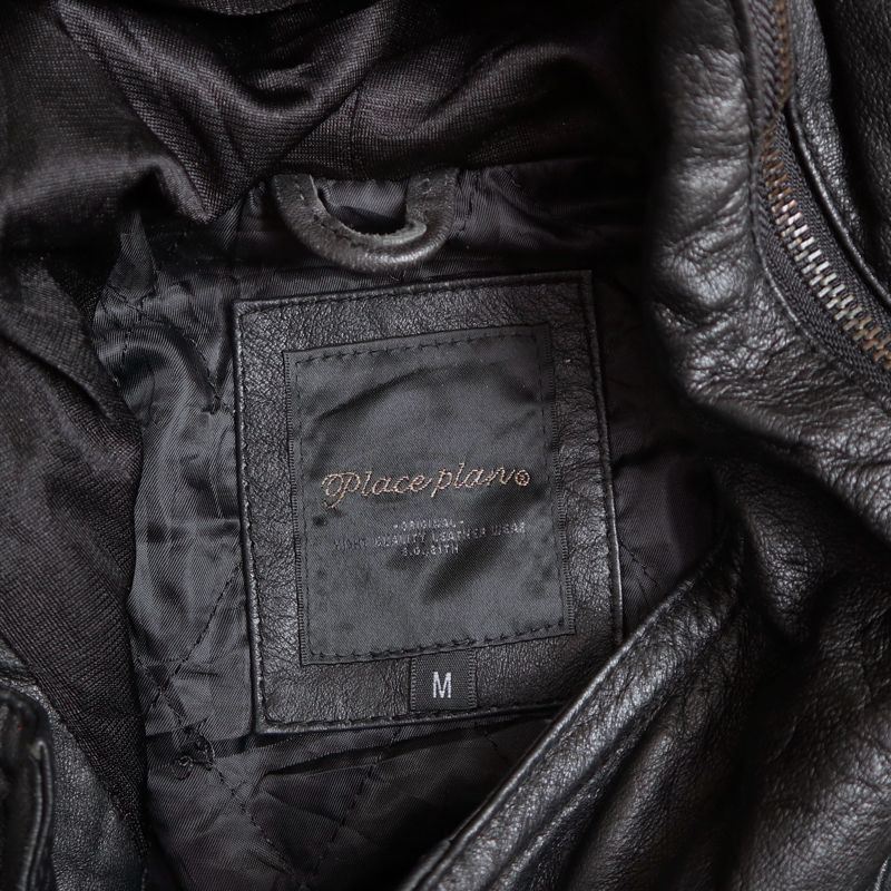 Biker Casual Leather jacket Pria black, foto 5
