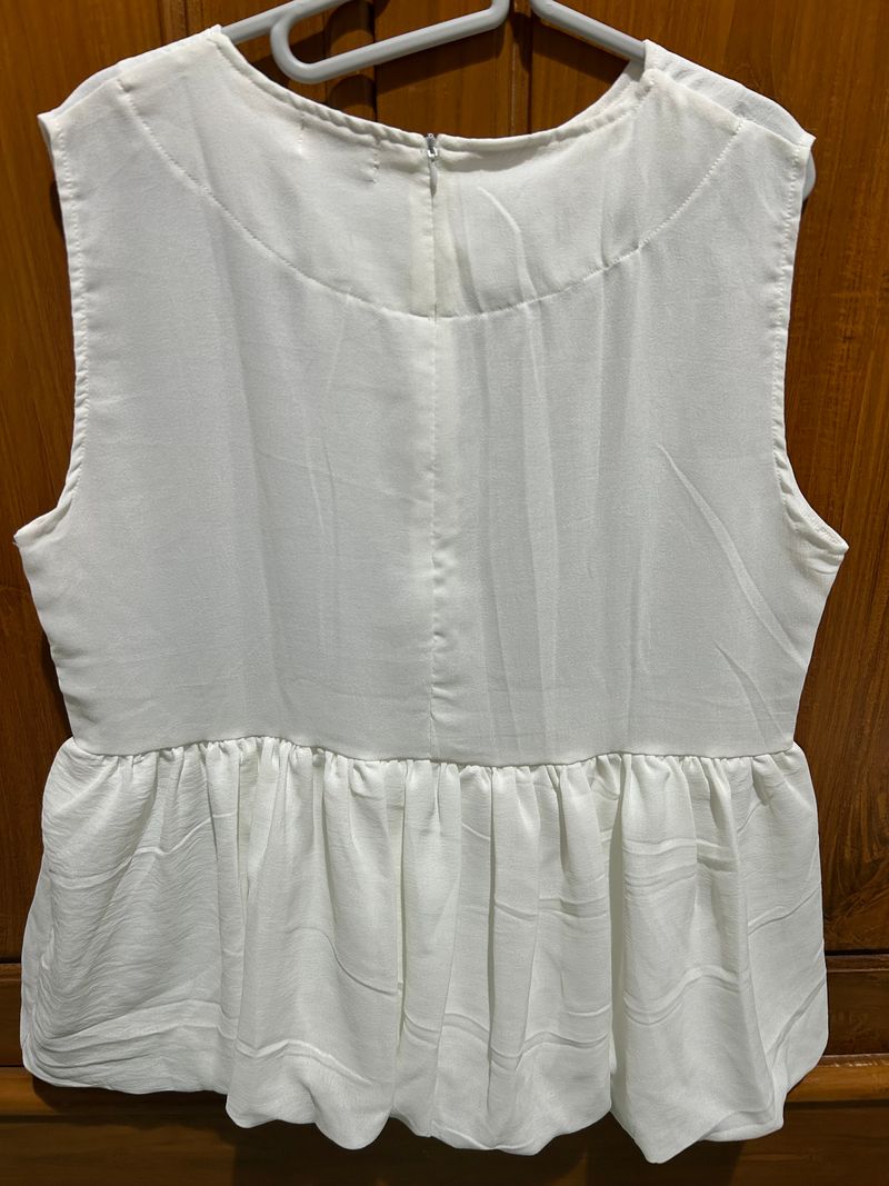 Babydoll blouse putih, foto 2
