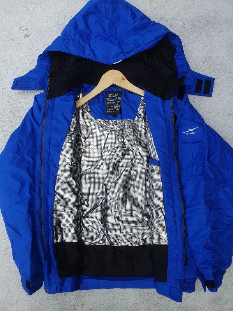 Japanese brand Gorpcore Bomber jacket Pria blue, foto 4