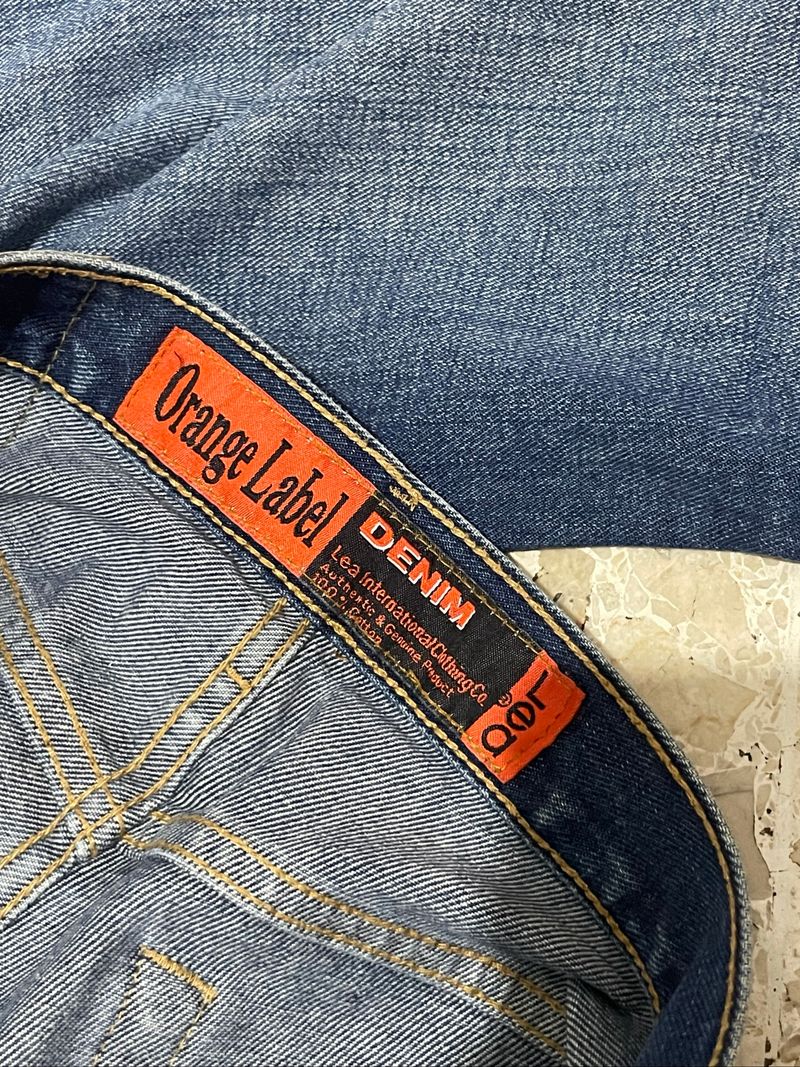 Lea Blue Denim Jeans Y2K, foto 4