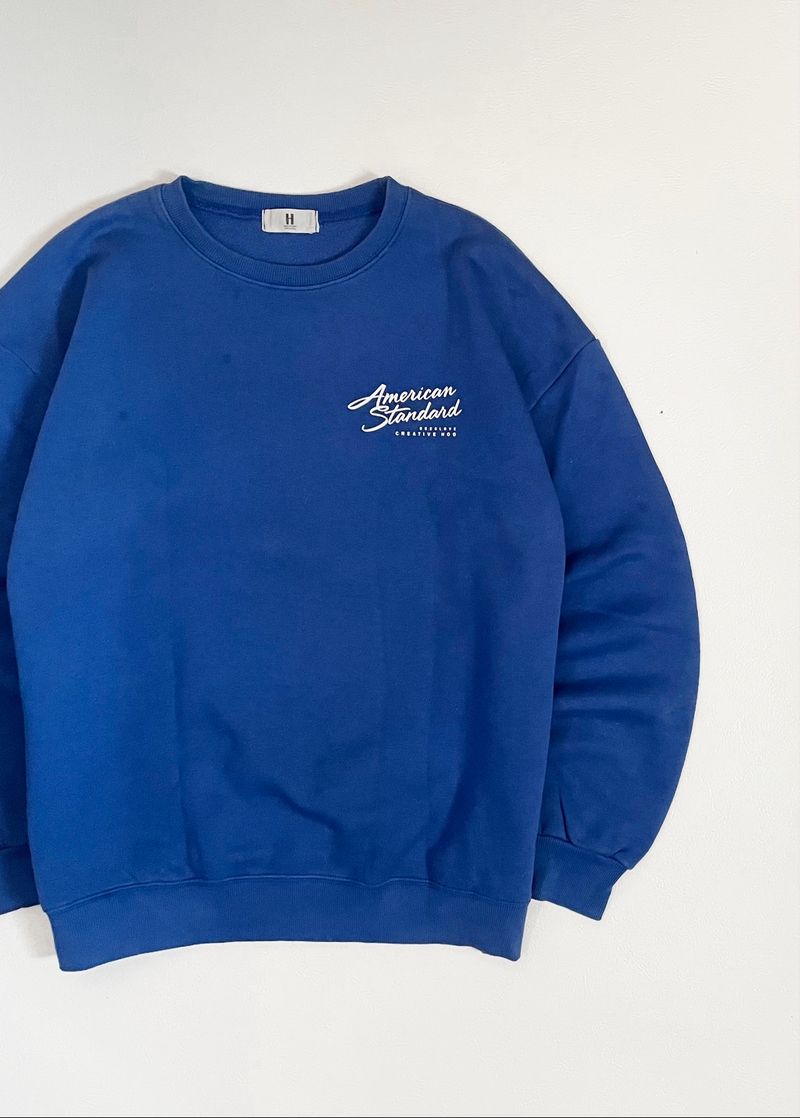 Crewneck Backprint Oversize Blue, foto 6