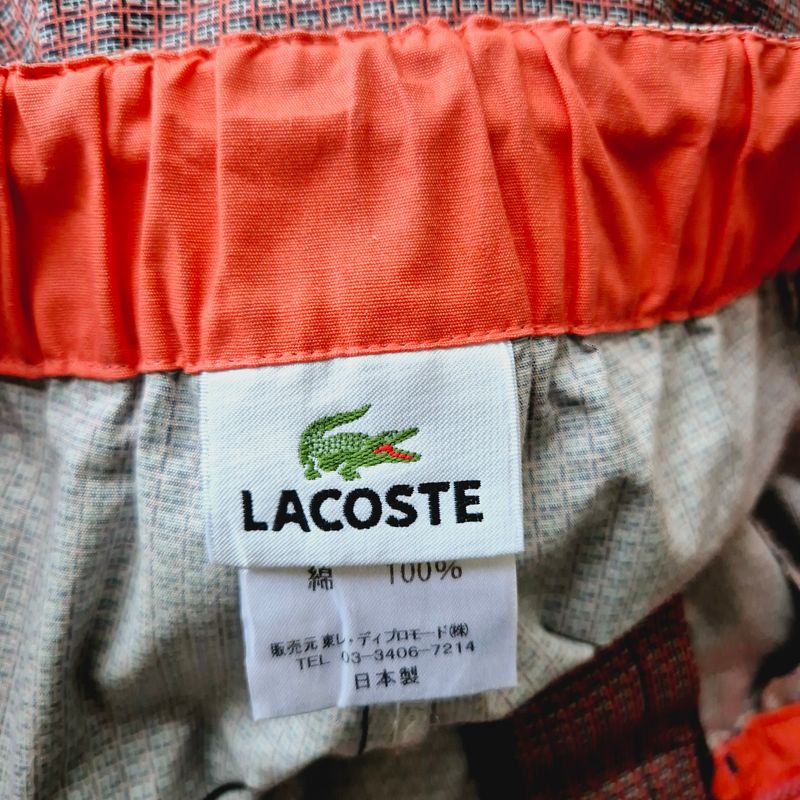 Lacoste Celana Pendek 36100 Maroon  Size 28-30, foto 5