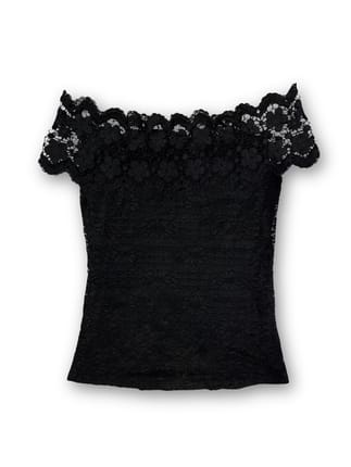 Black Vintage Lace Top
