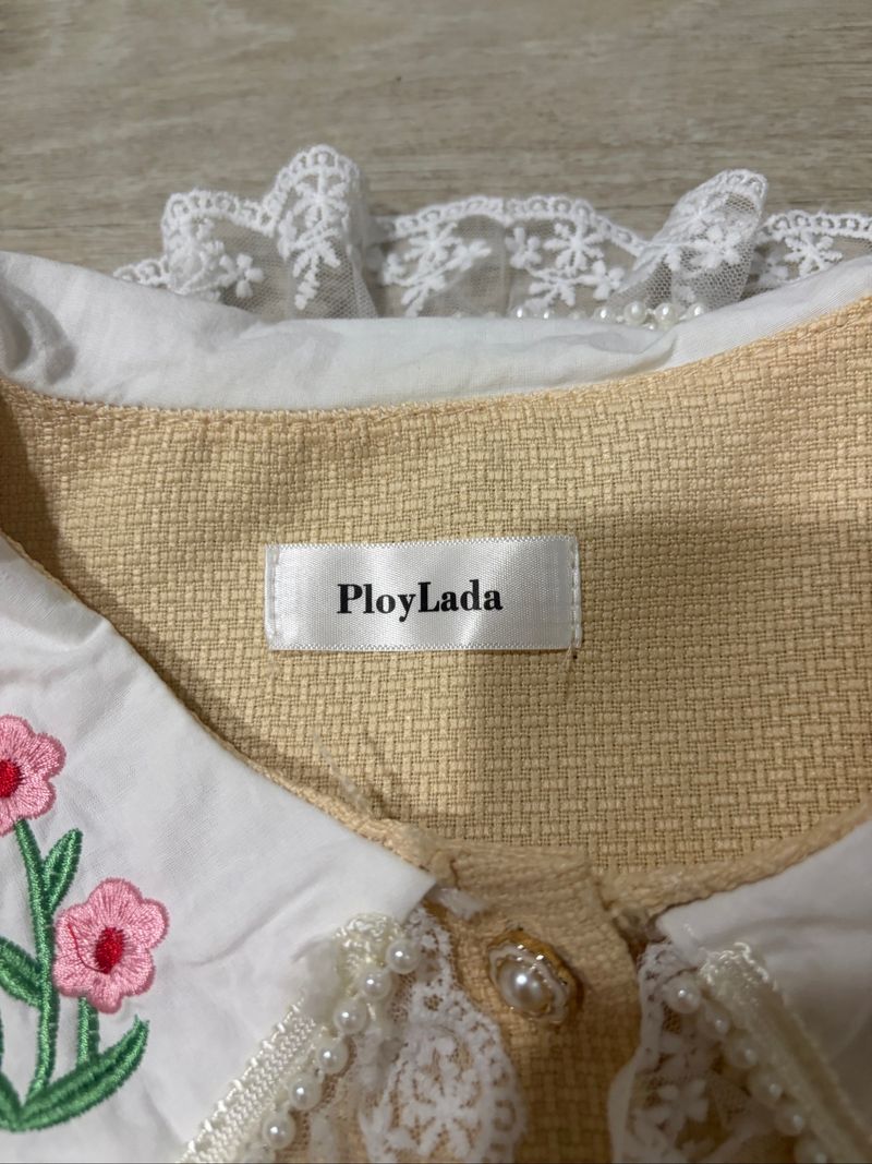 PloyLada Yellow Crop Blouse, foto 5