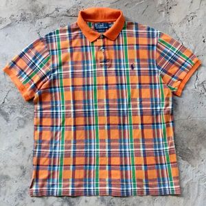 Polo Ralph Lauren Streetwear Casual Polo shirt Pria orange