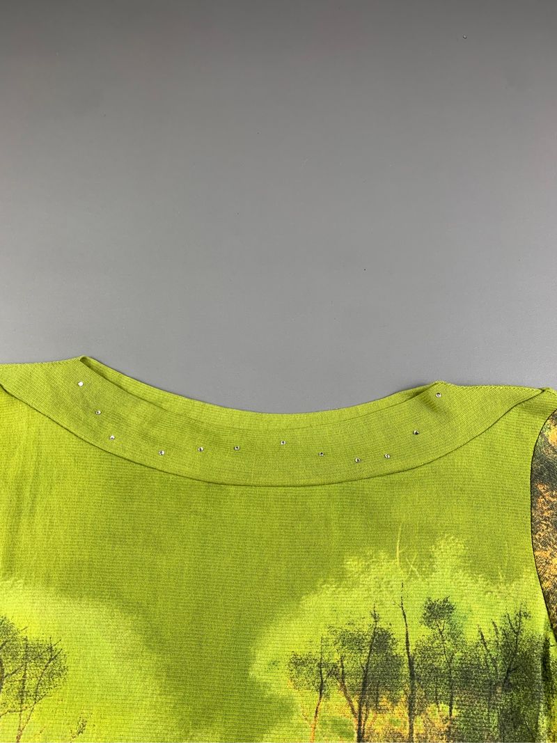 2000s Landscape Photograph Moose Mesh Top (S), foto 7