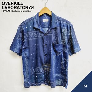 Ovklab Kemeja Open Collar Bandana Size M