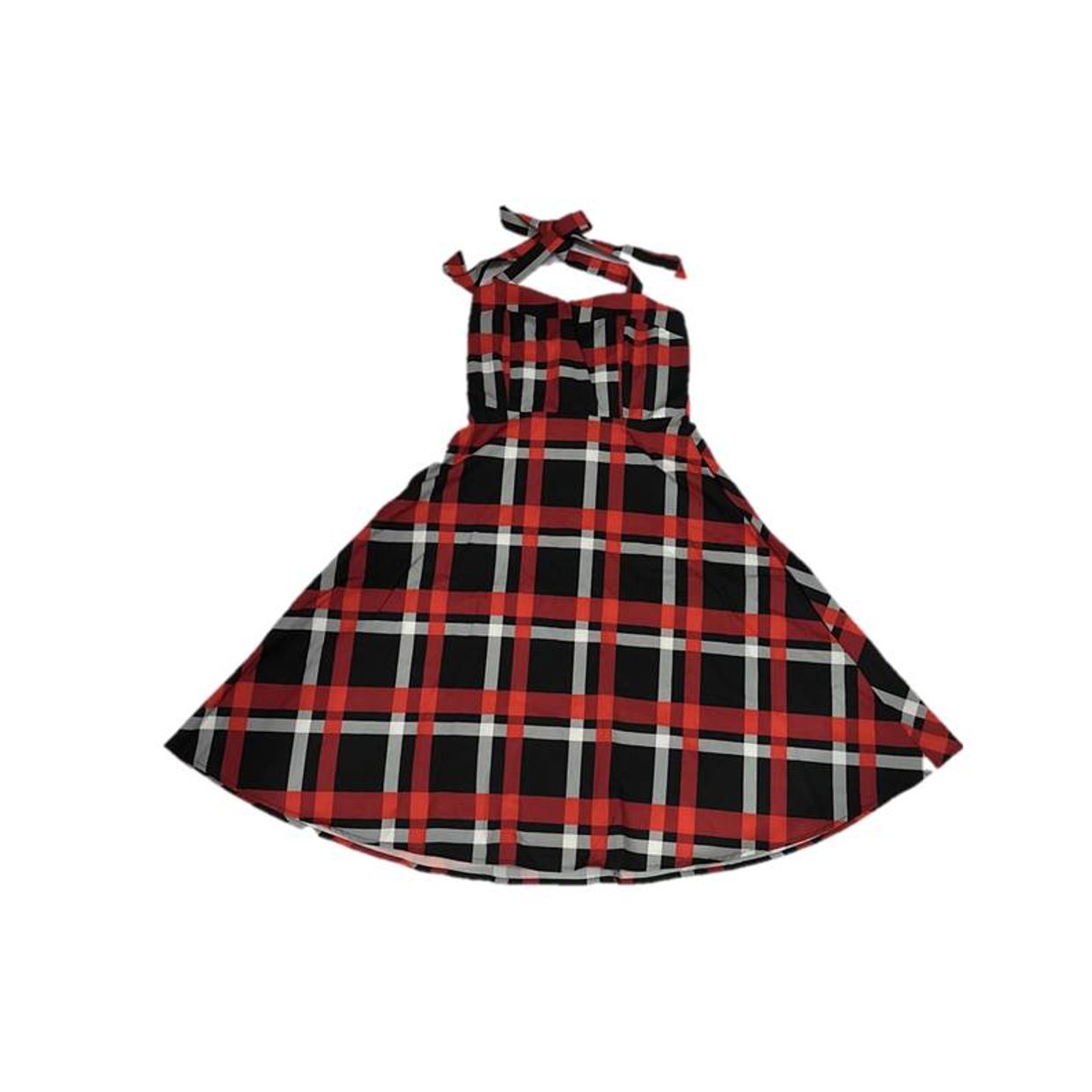 [NEW] Vintage Dress Plaid Color: Red