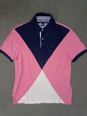 Tommy Hilfiger Casual Polo shirt Pria white pink