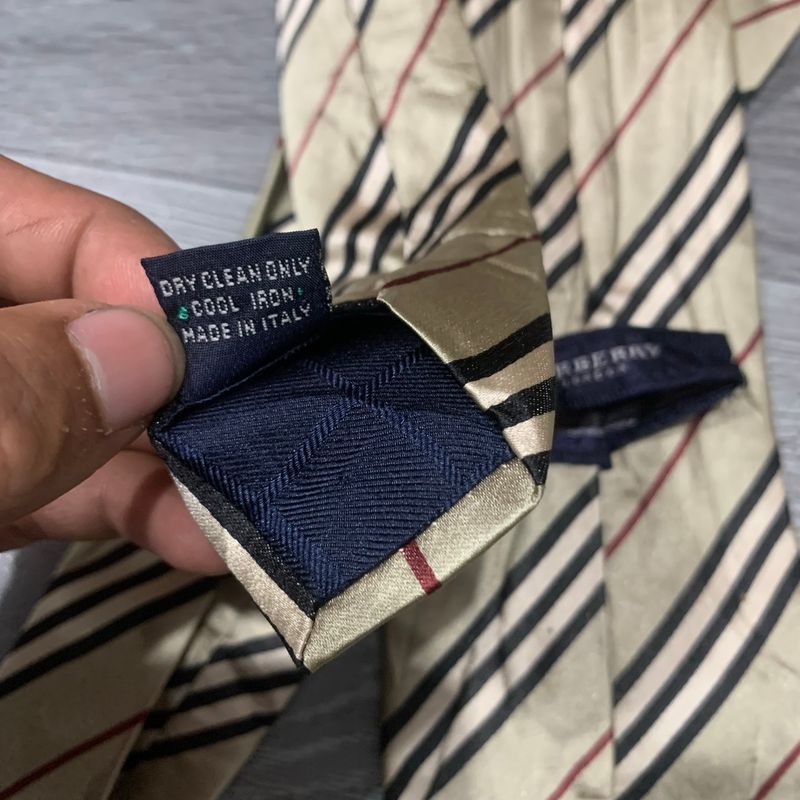 Burberry nova check print silk tie ( Dasi ), foto 6