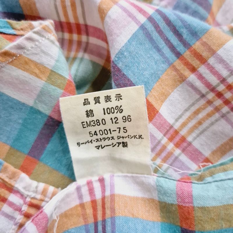 Levis Kemeja Plaid SS EM380 Size L, foto 7
