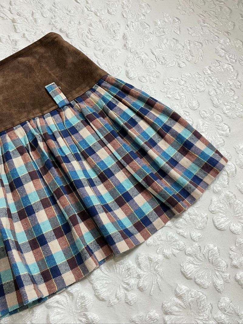 𑣲⋆  Multicolor Plaid Mini Skirt, foto 2