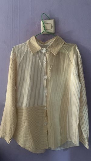 baju garis’ kuning putih
