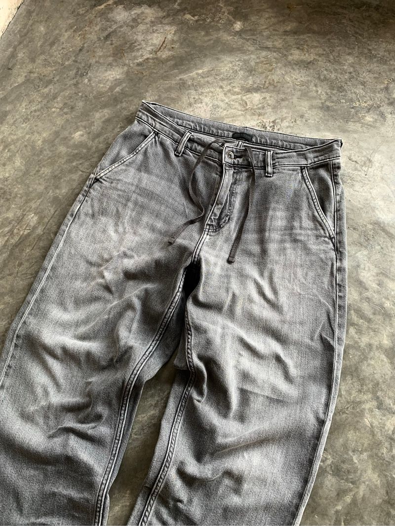 UNIQLO GREY WASHED JEANS, foto 9