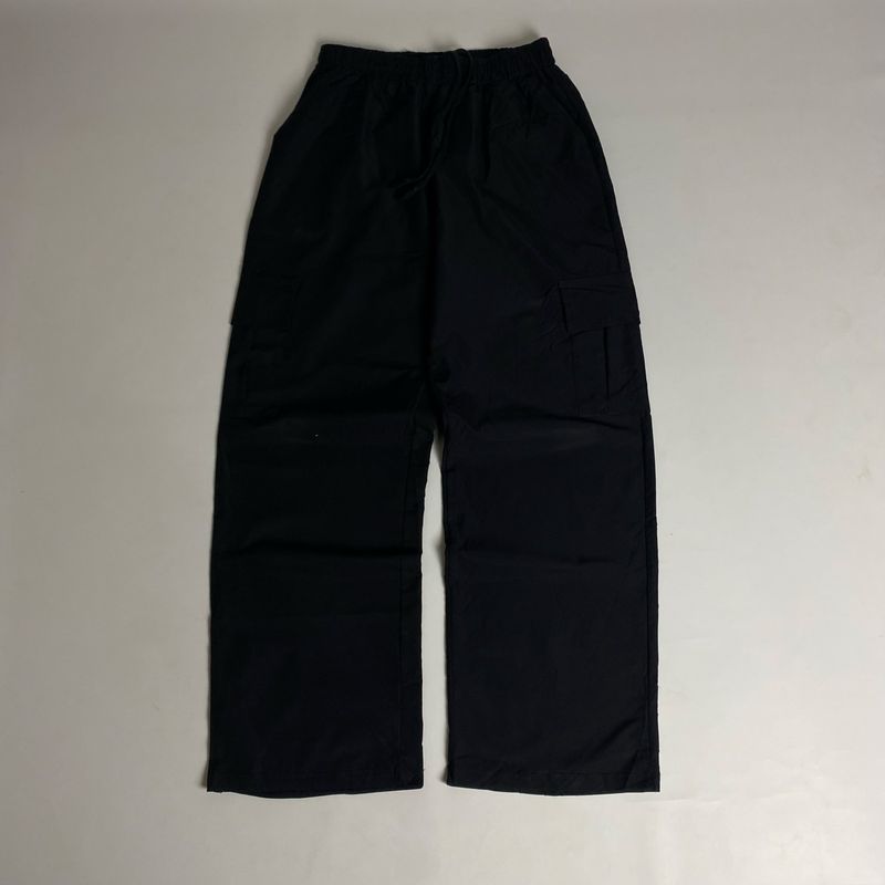 celana parasut VTG hitam, foto 4